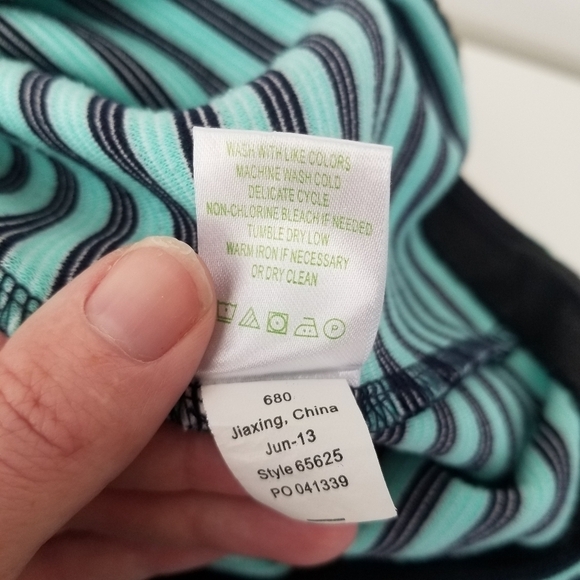 Lilly Pulitzer Charlene Dress Tropez Blue Ottoman Stripe 3/4 Sleeves Size S - Picture 5 of 14